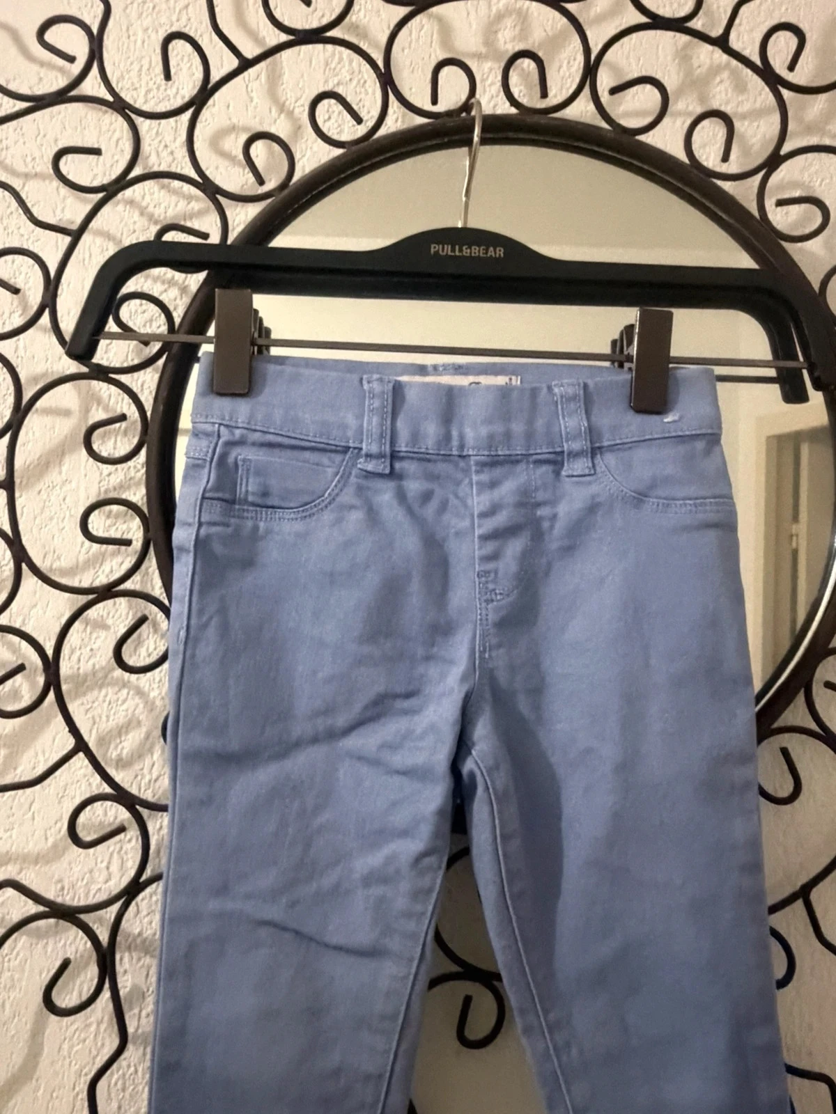 🔵 Jegging de mezclilla denim azul cielo elástico - Talla 3-4 Años (104 cm) – photo 4